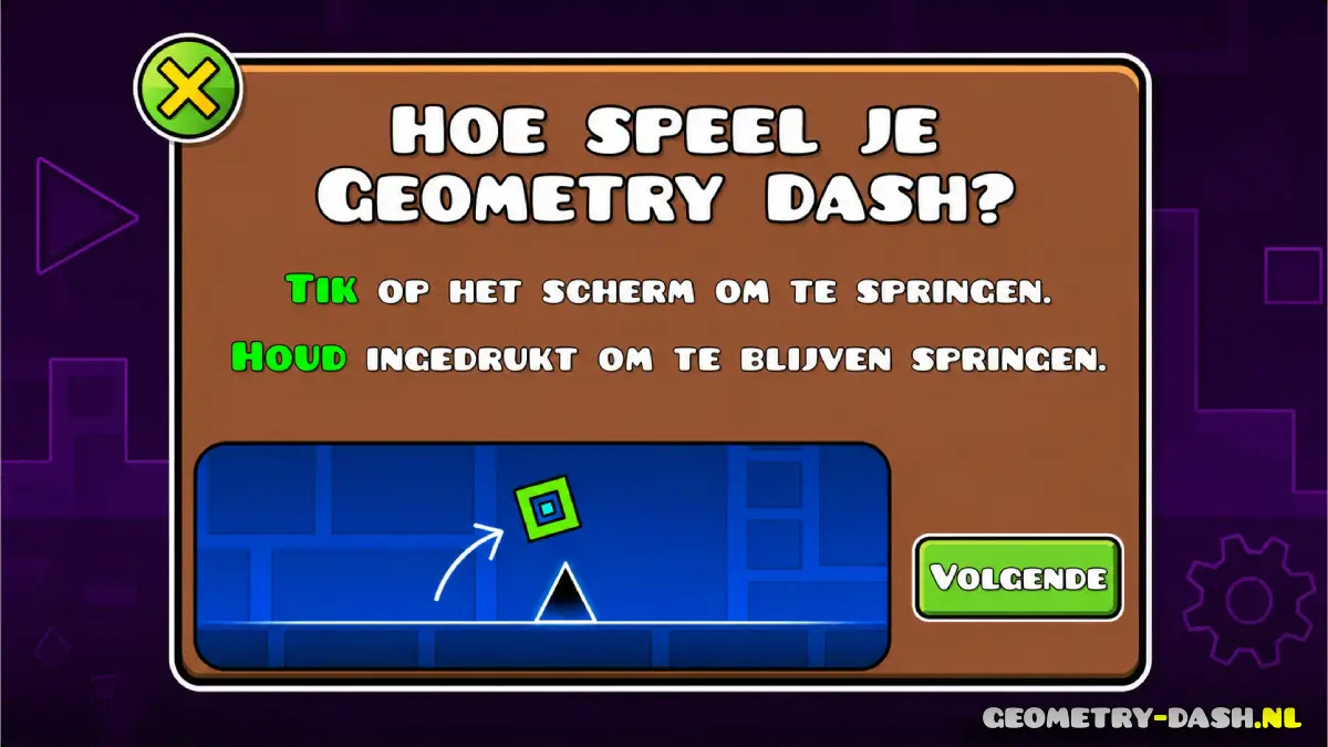 Hoe speel je Geometry Dash?